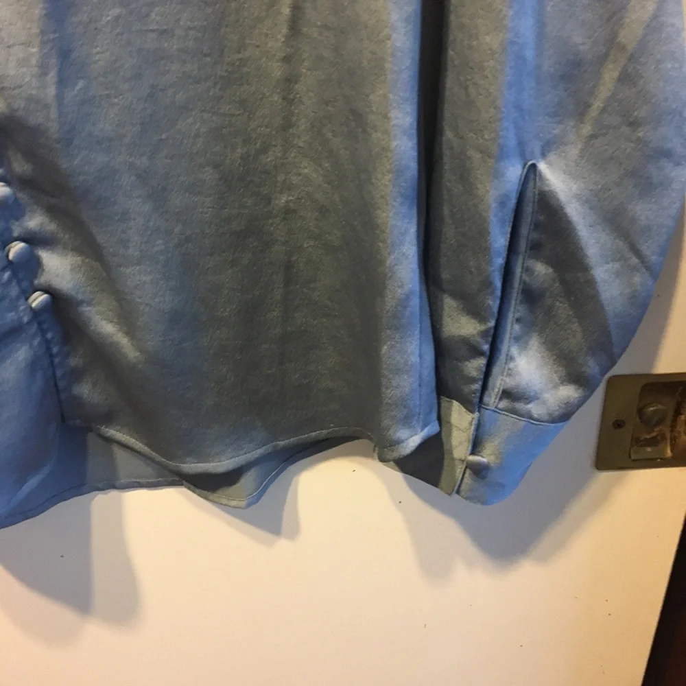 Express Portofino Silvery/blue long sleeve dainty Blouse. Size s/p - Picture 6 of 6